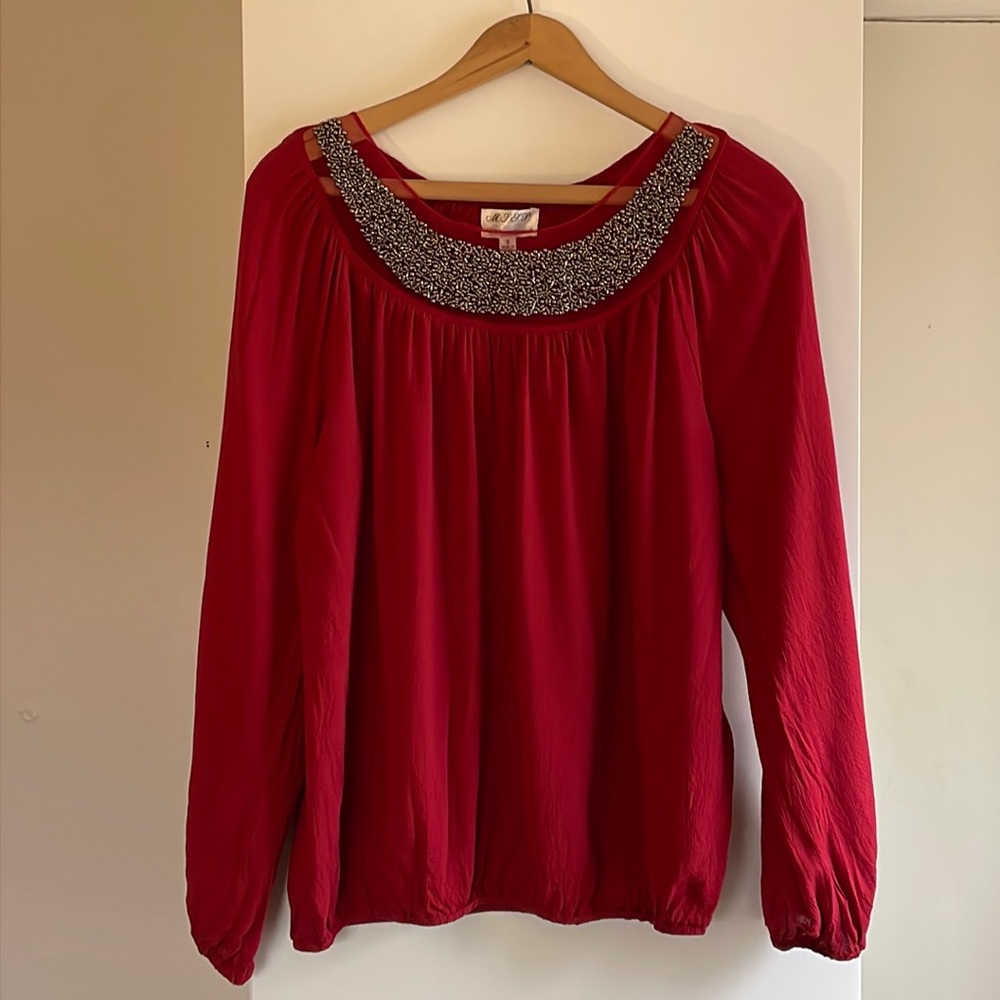 M.S.S.P. Long Sleeve Shirt with Beads